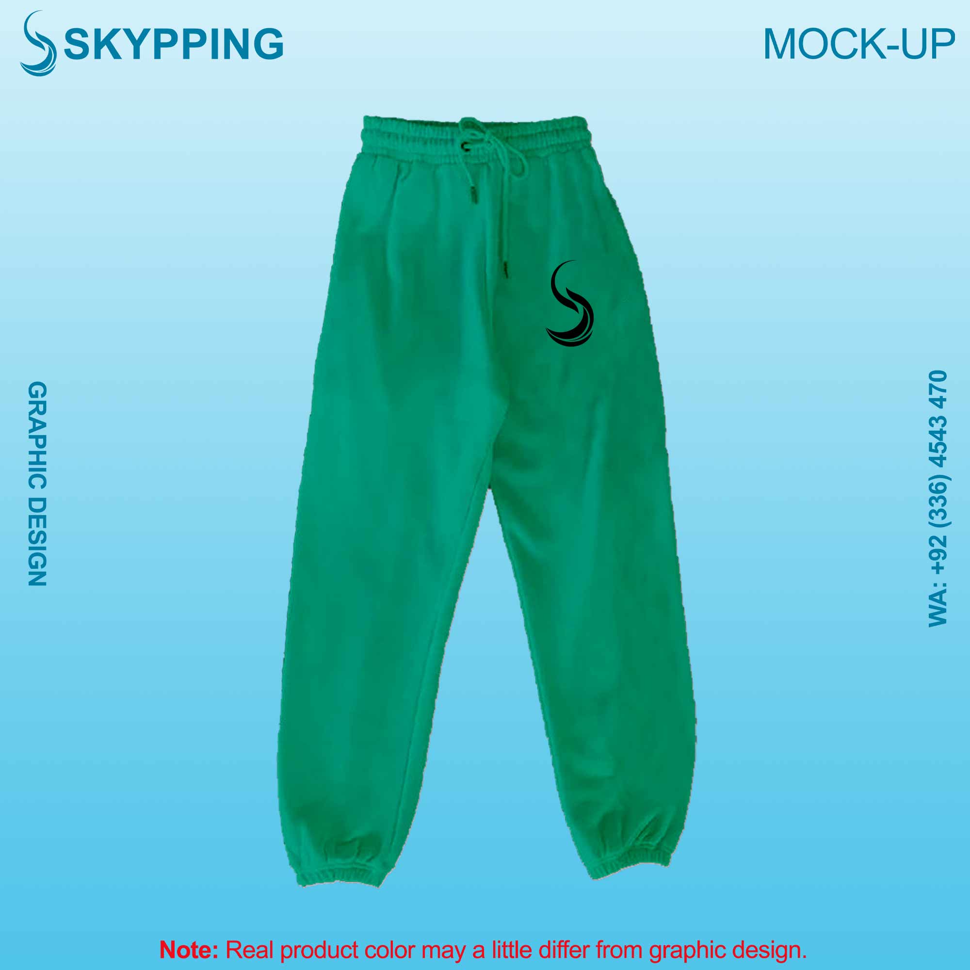 Sweatpant with Side Pocket and Closed Bottom